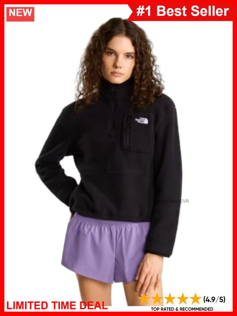 Quarter Zip Fleece Pullover Jacket Lightweight Outdoor Layering